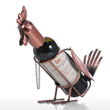 Load image into Gallery viewer, Metal Rooster Wine Rack
