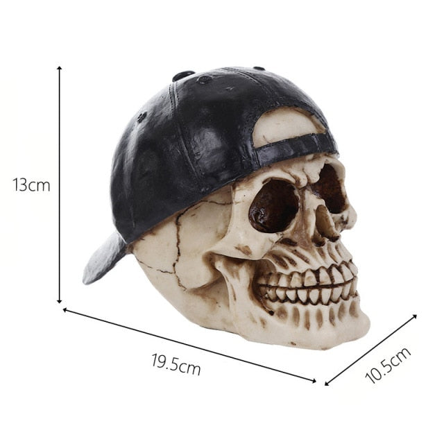 Skull With Peaked Cap