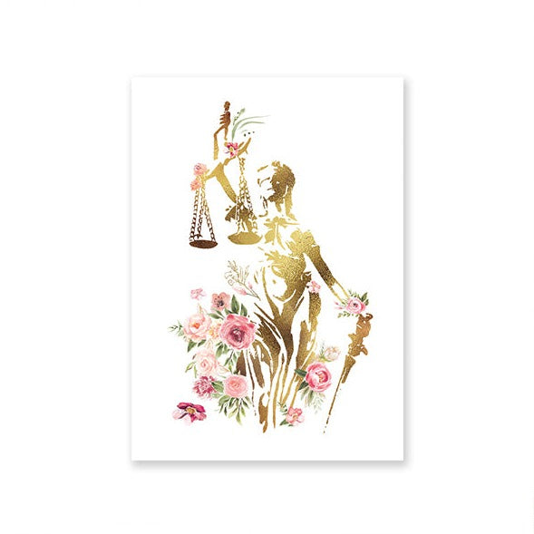 Floral Lady Justice