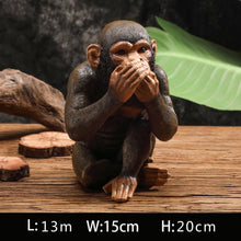 Load image into Gallery viewer, Gestural Monkeys Statue
