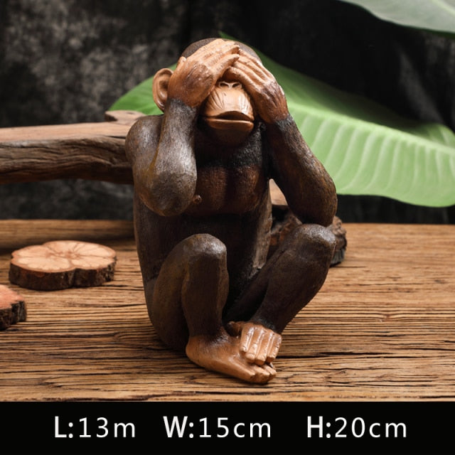 Gestural Monkeys Statue