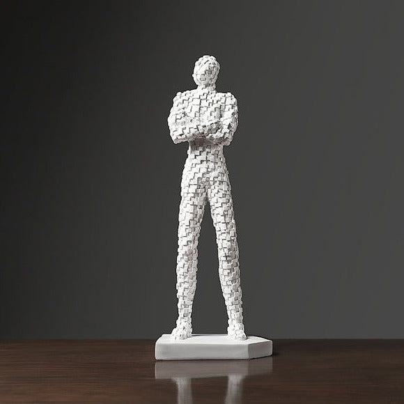 Abstract Mosaic Human Statue