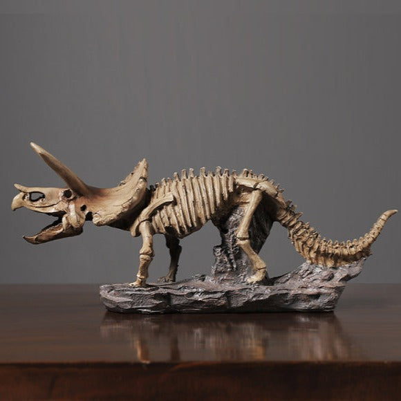 Triceratops Fossil Statue