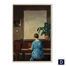 Load image into Gallery viewer, Vintage Girls Play Piano
