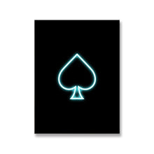Load image into Gallery viewer, Neon Poker Print
