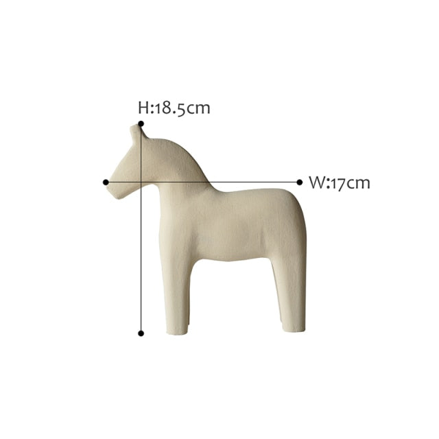 Minimalist Wooden Horse