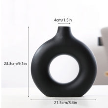 Load image into Gallery viewer, Ceramic Donut-shaped Vase
