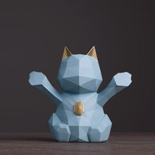 Load image into Gallery viewer, Greeting Geometric Cat
