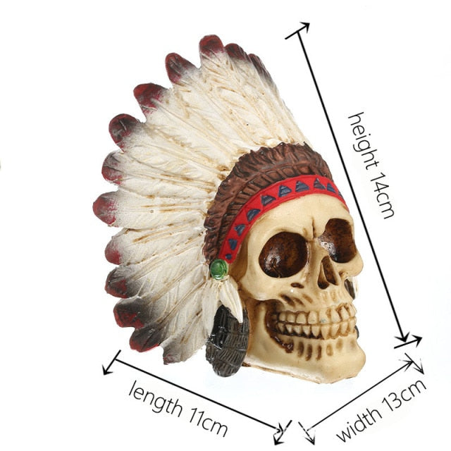 Indian Headdress Skull