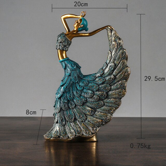 Peacock Dancer Figurines