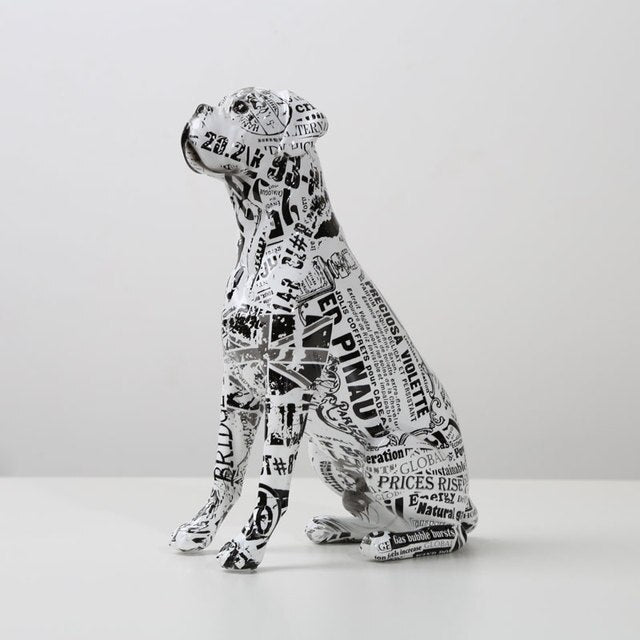 Creative Boxer Dog Statue