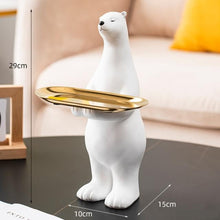 Load image into Gallery viewer, White Bear &amp; Rabbit Tray
