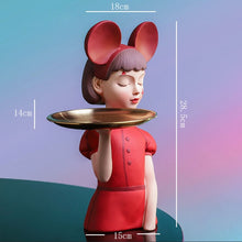 Load image into Gallery viewer, Cute Mouse Hat Girl Tray
