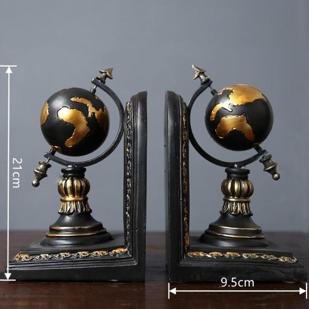 Retro Bookends Globes