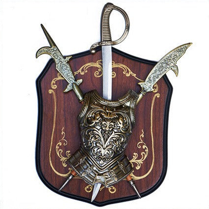Medieval Sword & Shield Ornaments