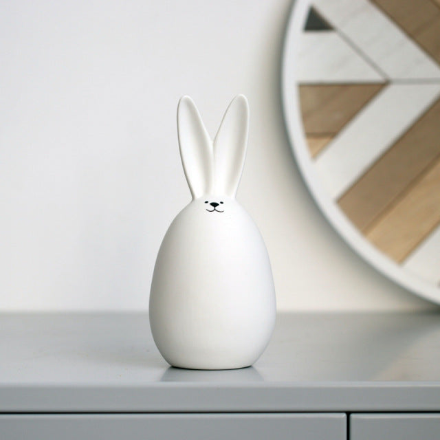 Ceramic Cute Round Rabbit