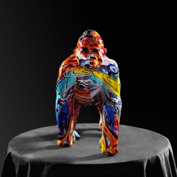 Colorful Gorilla Figurine