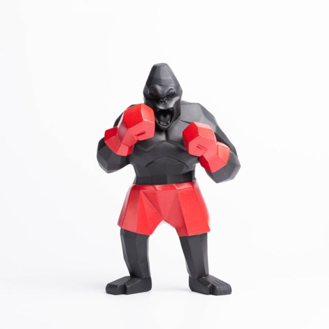 Boxing Gorilla Statue