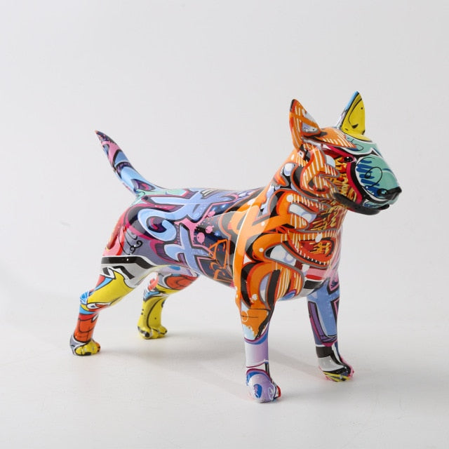 Painted Graffiti Bull Terrier Ornament