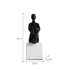 Load image into Gallery viewer, Black &amp; White Human Sculpture
