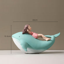 Load image into Gallery viewer, Whale Girl Statue

