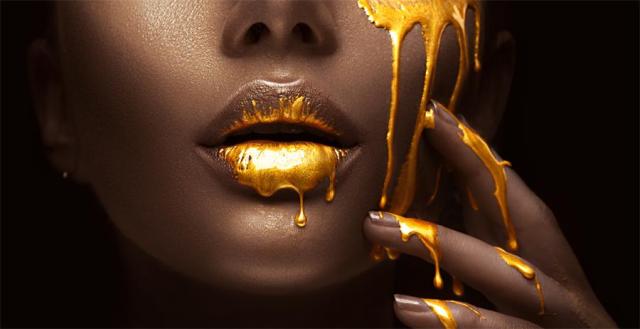 Golden Sexy Lips