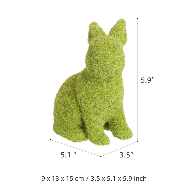 Moss Effect Green Rabbit