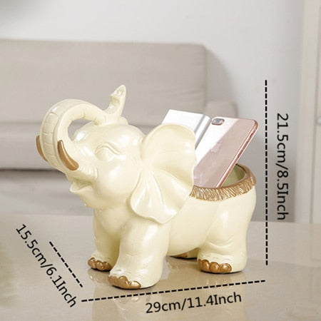 Elephant Storage Figurines
