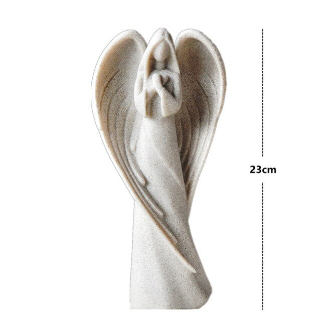 Sandstone Angel Figurine